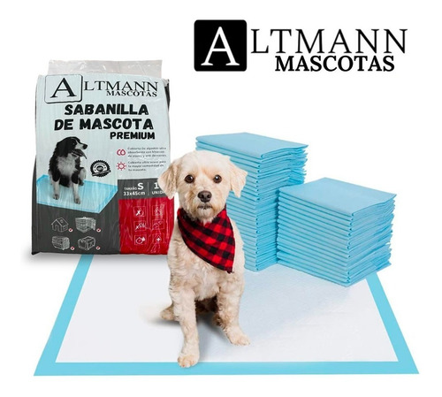 100 Pañales Tipo Sabanillas Mascotas Perros 33x45 Cms Altman