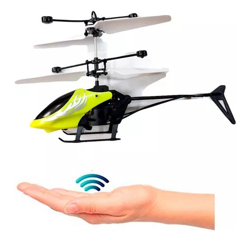 Helicoptero Drone Volador Sensor Mano Sin Control Facil Uso