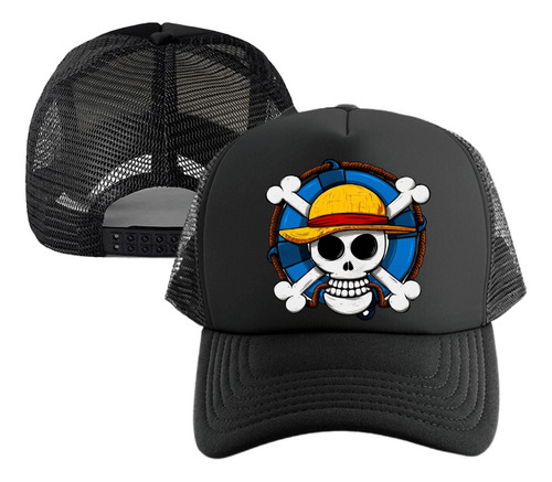 Gorra One Piece Anime Calavera Gorra Malla Adulto-niño