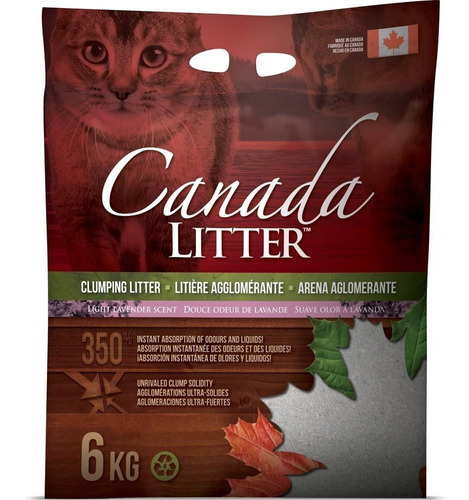 Piedras Sanitarias Lavanda Aglutinante Canada Litter 12 Kg