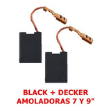 Juego De Carbones Escobillas Amoladoras Black+decker 7 Y 9 