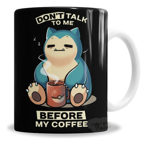 Taza De Cerámica Pokémon Snorlax Coffee, Café - Con Caja