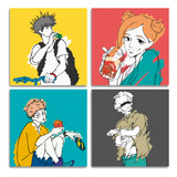 Set De 4 Cuadros Modernos Jujutsu Kaisen