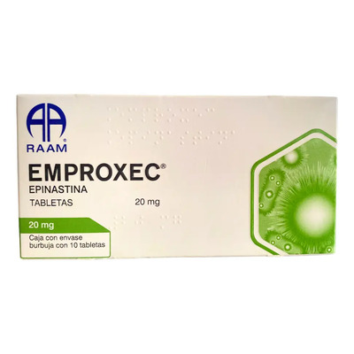 Emproxec Epinastina 20 Mg Caja Con 10 Tabletas Raam | MercadoLibre
