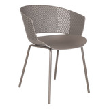 Silla De Comedor Cocina Cafeteria Capri Plos Gris Cafe