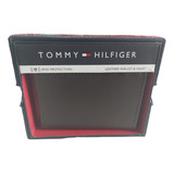 Cartera De Hombre Tommy Hilfiger Color Cafe Oscuro Liso