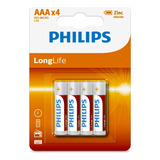 Caja 48 Pilas Baterias Phillips Aaa ( Triple A ) Extra Vida Zinc 