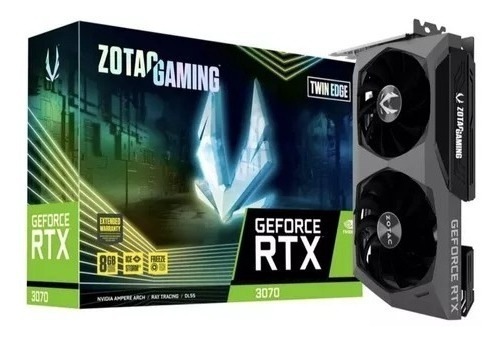 Placa De Vídeo Rtx 3070 Twin Edge Zotac Nvidia Geforce 8gb