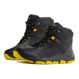 Bota Senderismo Outdoor Infantil Yuyin Negro Antiderrapante