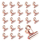 40 Paquetes Aumentaron Bulldog Clips De Bisagras De Oro...