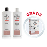 Nioxin Sistema 3 Shampoo Y Acondicionador 1l + Kit De Regalo