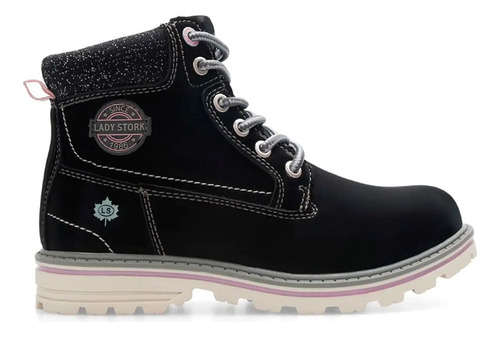 Botas Borcegos Lady Stork Pia Acordonados Niños Urbanos