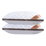  Almohadas Cómodo 2 Pack Ultra Suave Transpirable Queen Size