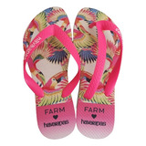 Chinelo Havaianas Farm Colorido Estampado  Natureza Desenhos