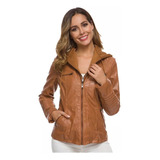 Ropa De Mujer Chaqueta De Cuero Informal Para Mujer Abrigo Culo