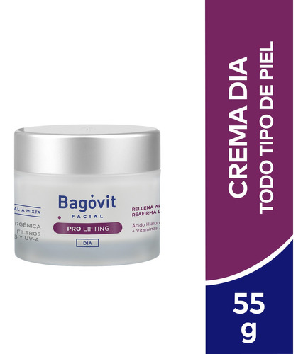 Bagovit Facial Pro Lifting Dia Todo Tipo De Piel 55grs