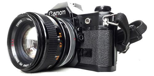 Canon Ae-1 Black + Lente 50mm 1:1.4 Reflex Analóg. Impecable