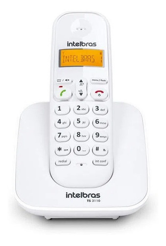 Telefone Sem Fio Intelbras Ts 3110 Branco Com Identificador