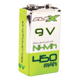 Bateria Recarregável 9 Volts Flex 9v Original 450mah
