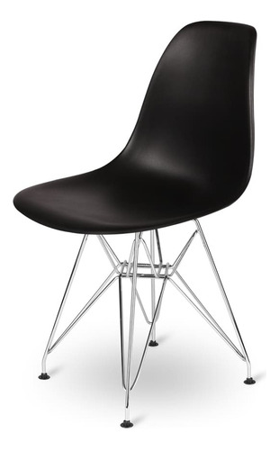 Set * 4 Silla Eames Dsr Abs Cromada Comedor - Alto Impacto