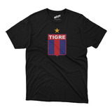 Remera Futbol Tigre Escudo En El Pecho Negra