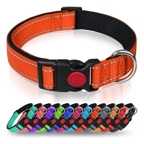 Taglory Collar De Perro Personalizado Con Placa De Nombre  P