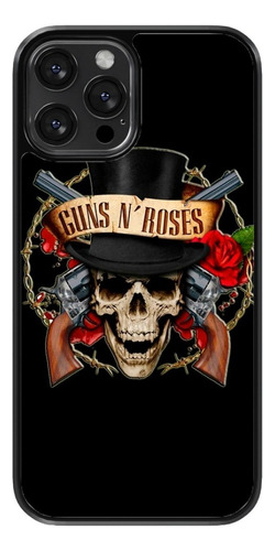 Funda Para Celular Guns And Roses Rock Calavera Rosas Musica