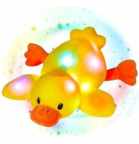 Ilumina Pato Suave De Peluche De Juguete Amarillo Anima...