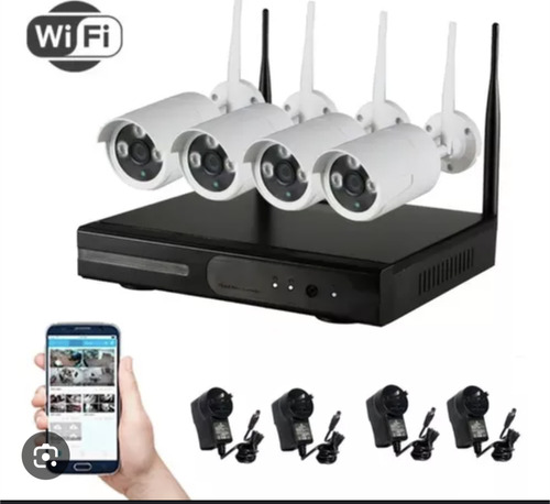 Kit 4 Cámaras Wifi Sinovision Nvr Exterior + Disco + App 