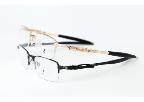 Oculos Armação Sem Grau Descanso Vilão Com Mola Oaklei 