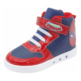 Tenis Bota Niño Bubble Gummers Con Lic Marvel Hombre Araña