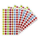 10 Planillas Caritas Colores Sticker Pegatinas