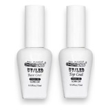 Kit Top Coat + Base Coat Cherimoya 15ml Uv Led