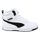 Tenis Puma Rebound V6 Mid Niños Jr Unisex Original 39383102