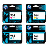 Kit 04 Cartuchos De Tinta Original Hp 964 9010 9020 - Cores