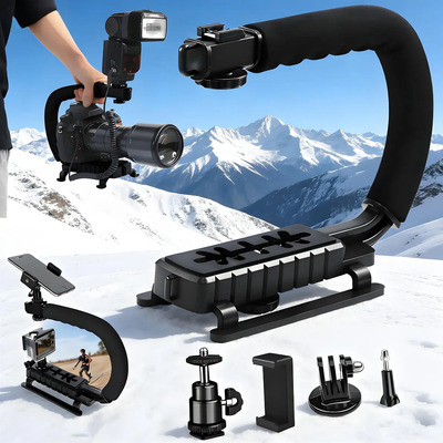Estabilizador Gimbal Manual para Celular y Cámara DSLR Profesional AYOMALLMX con Mango EVA para Video y Fotografía, Compatible con Android, iPhone, Cámaras de Acción y Cámaras Profesionales | Meses sin interés