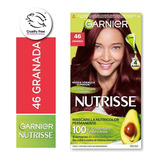 Kit De Coloración Permanente Garnier Nutrisse 4 Aceites Tono 46 Clasico