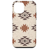 Funda Para iPhone 12 Mini Western Boho Aztec Pattern Plas-02