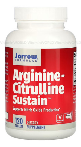 Jarrow Fórmulas Arginina-citrulina Sustain 120 Tabletas Sabor Sin Sabor