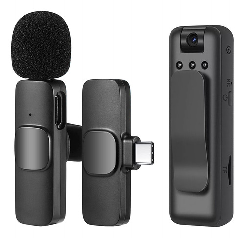 Pack Camara Oculta Espia Hd + Microfono Inalambrico Android