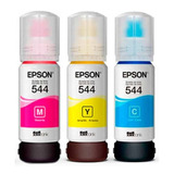 3 Tintas Originales Epson 544 Imp L1110 L3110 L3150 L5190