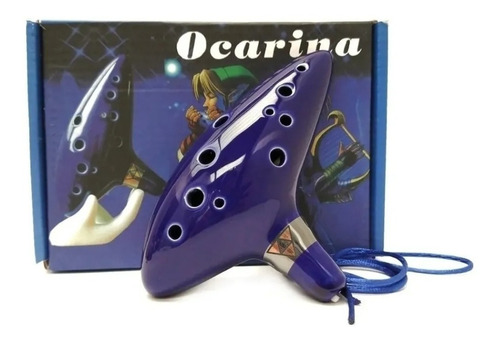 Ocarina En Ceramica Legend Of Zelda 12 Huecos + Obsequio