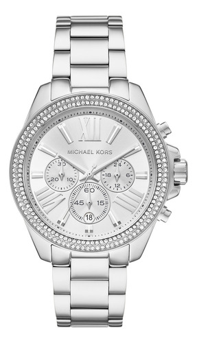 Reloj Mujer Michael Kors Mk7429 Wren Color De La Correa Plateado Color Del Bisel Plateado Color Del Fondo Plateado