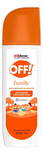 Off Spray Family Repelente 177ml 