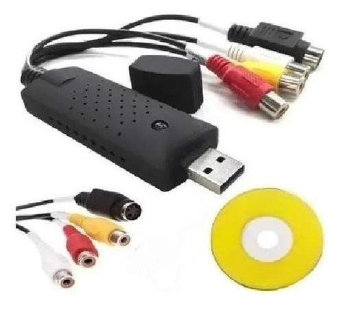 Placa Captura Vídeo Easycap Usb 2.0 Conversor Digital Vhs+nf