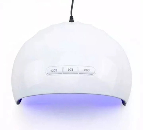 Cabina De Uñas Uv 12 Led 36w Digital Z6 2 En 1 Manicuria Color Blanco