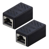 2 Piezas. Cople Rj45 Cat5 5e 6 7 Alargador Cable Unión Red