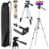 Kit Youtuber Tripé Câmera Suporte Celular Universal Pedestal