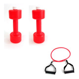 Kit Set Mancuernas Recargable Banda Elastica Con Agarre Gym