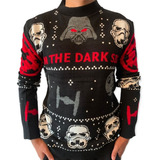 Suéter Navideño Star War Calientito Ugly Sweater Tejido